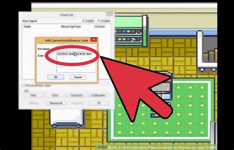 leafgreen gameshark codes